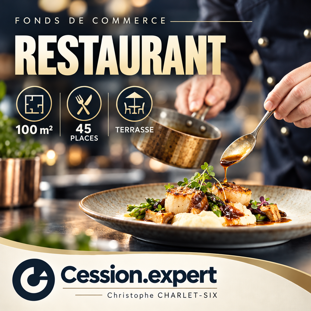 Fonds de commerce – Restaurant Licence 3 à Tourcoing 59200