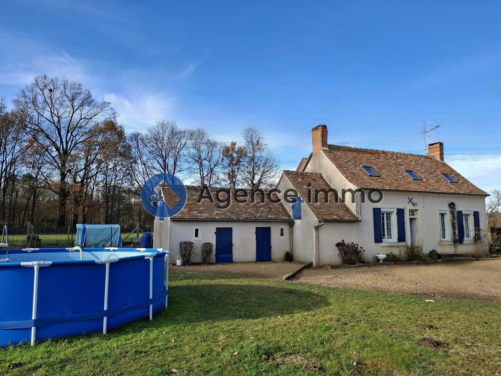 Fermette de 3 chambres + bureau à la campagne